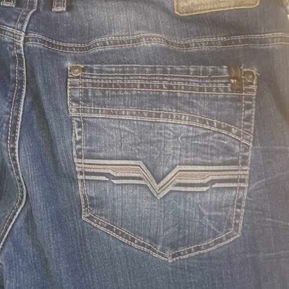 Buffalo David Bitton Men’s Brady-X Straight Stretch Jeans 36×34 Medium Blue Wash - Picture 5 of 10